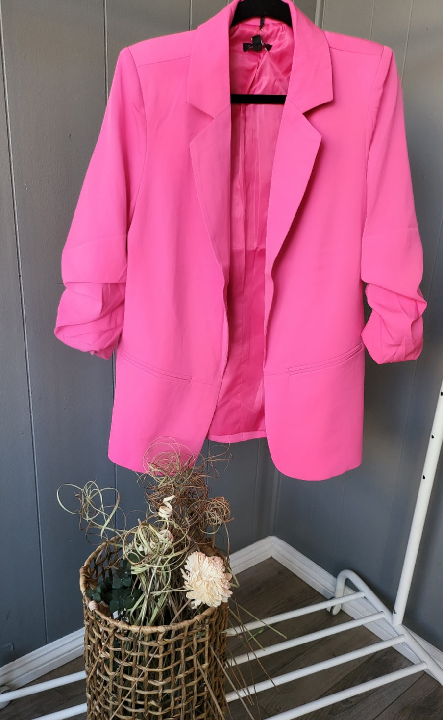 Celine Blazer (Hot Pink)